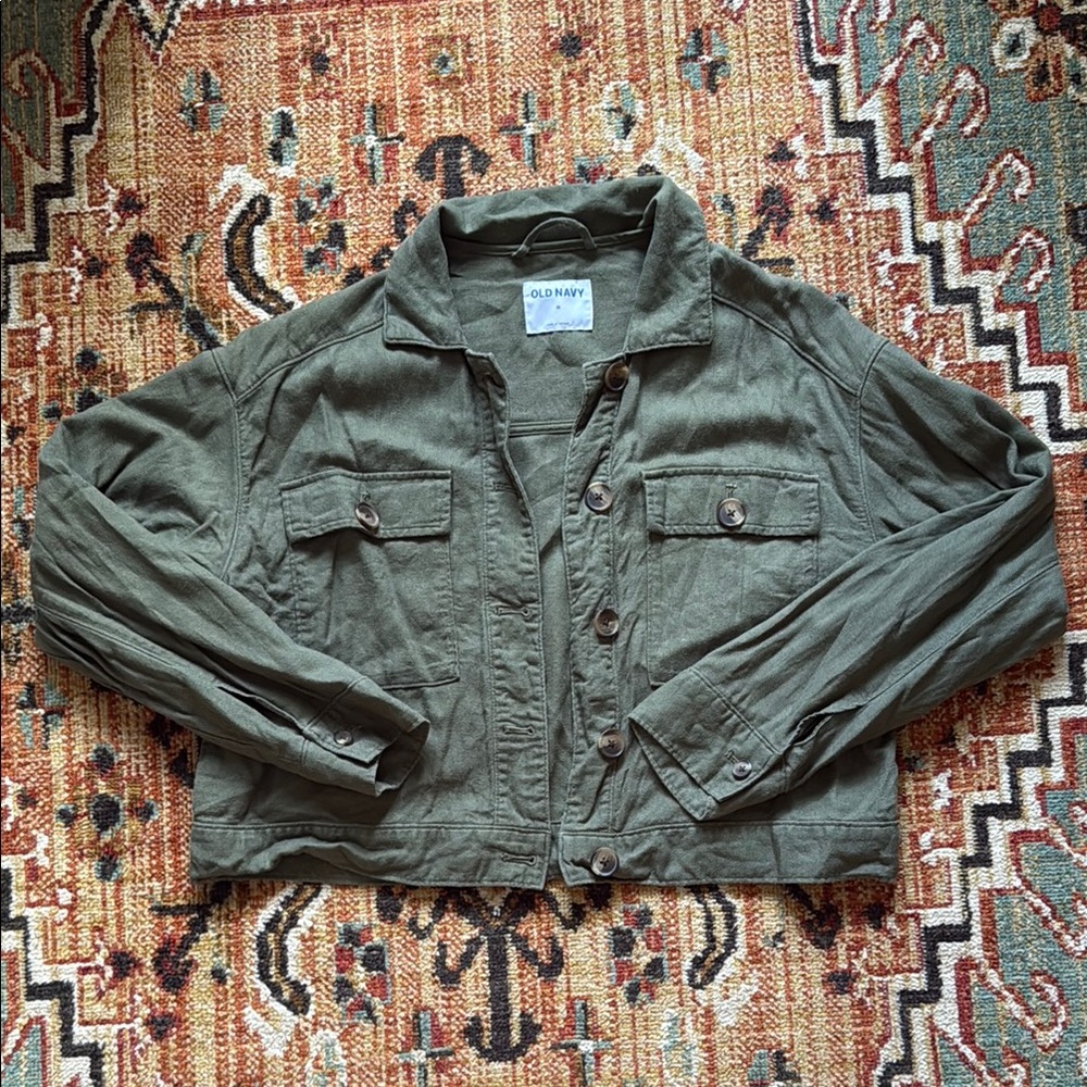 Old Navy Cropped Utility Jacket